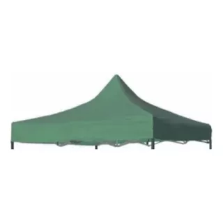 Lona Para Gazebo 3x3 Verde Reforzada E Impermeable Filtro Uv