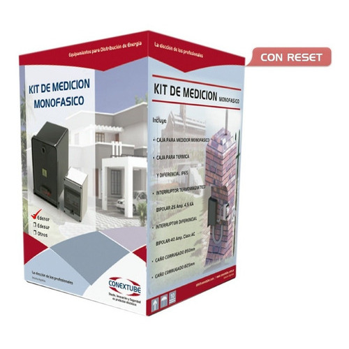  Kit Caja Medidor Pilar Monofasico Edesur Termica Disyuntor 