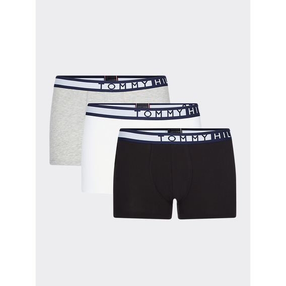 Pack 3 Calzoncillos Trunk Logo Hombre Tommy Hilfiger Gris