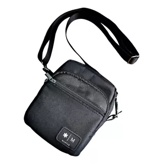 Bolsa Pochet Necessaire Shoulderbag Maktub Prime Tira Colo Cor Preto