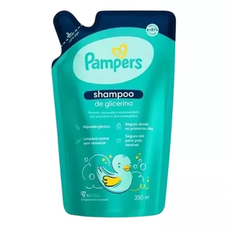  Shampoo Refil Glicerina Pampers 350ml