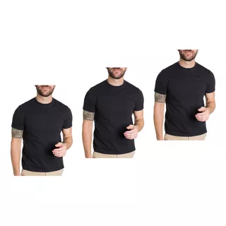 Playera Slim Fit Hombre Pack De 3 Piezas Cr