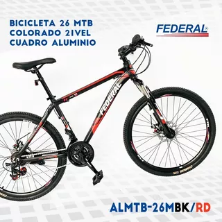 Bicicleta 26 Mtb Federal Colorado 21 Velocidades Aluminio 