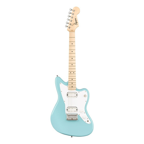 Guitarra eléctrica Squier by Fender Mini Jazzmaster HH mini jazzmaster de álamo daphne blue brillante con diapasón de arce