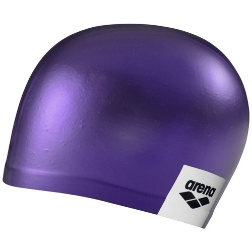 Gorra De Natación Arena Logo Moulded Violeta Silicona Color Violet Diseño de la tela Liso Tamaño Unico