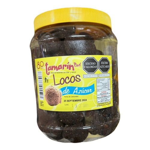 Dulce De Tamarindo Tamarin Locos De Azucar 80pz