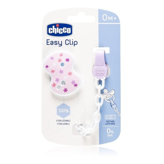  Clip Chicco  Portachupete Para Bebes- Bemar Babys