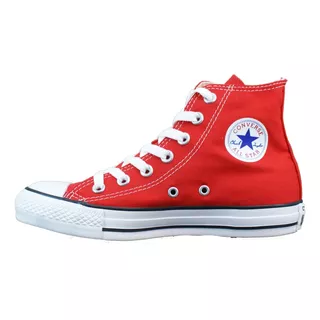 Botita Convers Chuck Taylor Lona Rojo Unisex Deporfan 