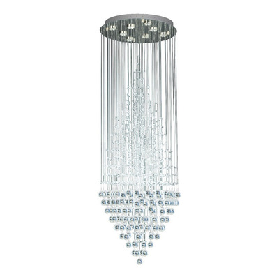 Lampara Colgante Caireles Trompo Con 10 Led Gu10 Luz Desing