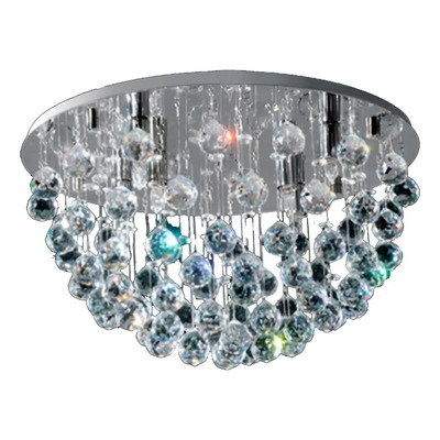 Plafon Media Esfera Cairel Deco Con 6 Led G9 De Regalo
