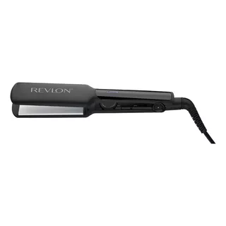 Planchita De Pelo Revlon Rvst2182la2a Placas Anchas Cerámica Color Negro