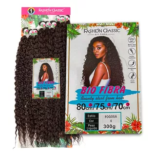 Cabelo Fogosa  Bio Orgânico 300g 80cm Fashion Classic Cores 