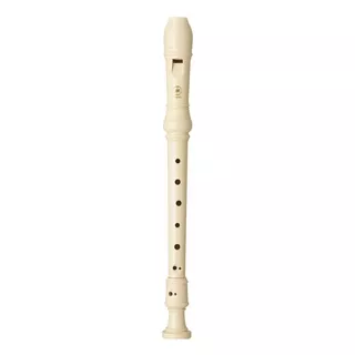 Flauta Dulce Yamaha Escolar Yrs23 Soprano Escuela Colegios Color Blanco Marfill