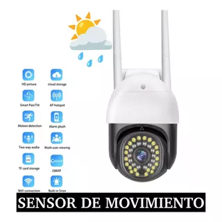 Camara De Seguridad Ip Wifi V380 Pro 2 Antenas Para Exterior