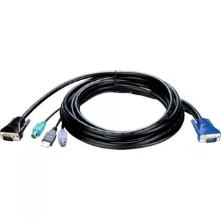Kvm-402 Kit De Cables De Teclado - Mouse Y Monitor D-l