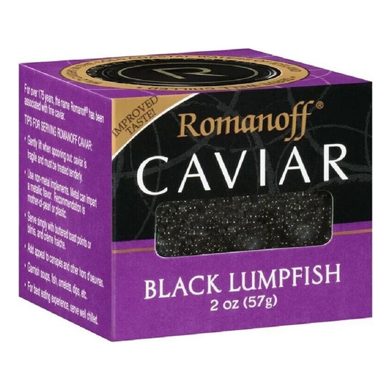 Caviar Romanoff Lumpfish Negro 2oz Importado Nuevo Envio Msi