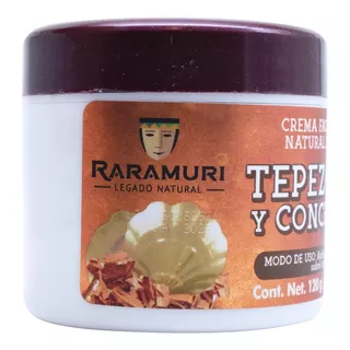 Crema De Tepezcohuite Y Concha Nácar Raramuri De 120 G 