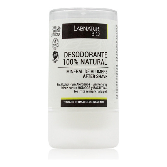 Desodorante Piedra Alumbre 100% Natural 120g Vegano
