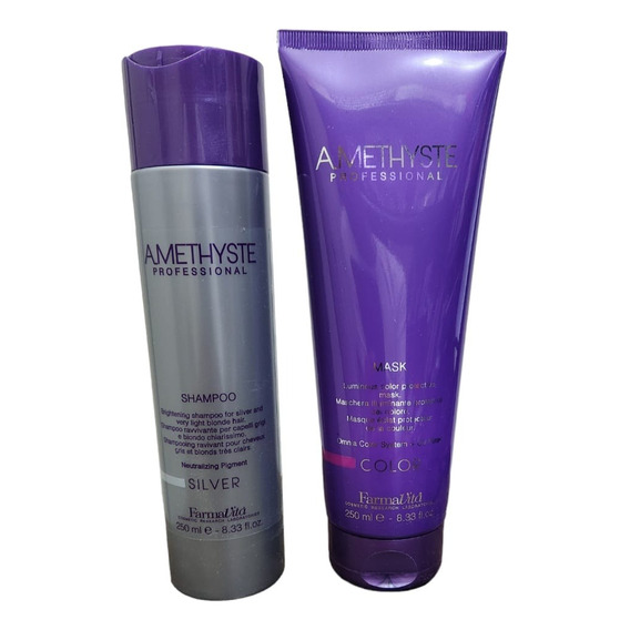 Kit Shampoo 250ml Silver Y Mask 250ml Color Farmavita Matiza