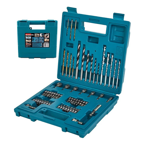 Set Juego De Puntas Y Brocas Makita 60 Piezas E-11829