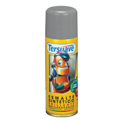 Pintura Aerosol Tersuave Sintetico Brillante 250cc - Deacero Color Negro