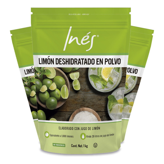 Limón Deshidratado En Polvo Inés (3 Pack)