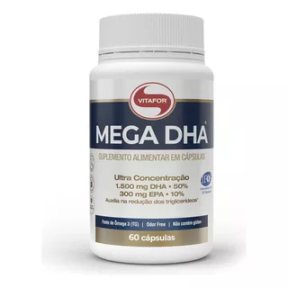 Mega Dha 60 Capsulas Vitafor  Omega 3