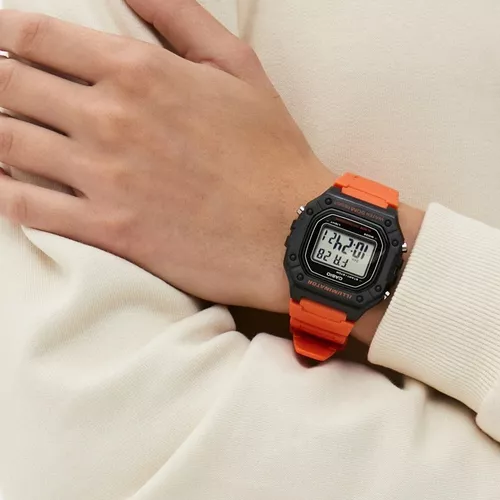 Reloj Casio Vintage W-218H-4B2VDF Correa Naranja