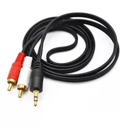 Cable Auxiliar Audio Estéreo Miniplug 3,5mm A 2 Rca Pc Cel
