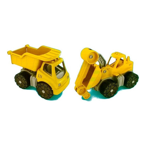 Duravit 360 Camión Y Retroexcavadora Infantil Color Amarillo Personaje Construccion