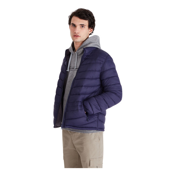 Campera Macowens Reversible Azul Marino Hombre 1014001