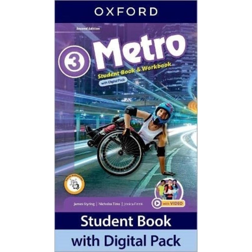 Metro 3 2/Ed.- Student's Book + Workbook With Digital Pack, de Styring, James. Editorial Oxford University Press, tapa blanda en inglés internacional, 2022