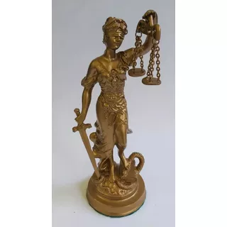 Estatua De La Justicia - Petit Bronce - Regalo Para Abogados
