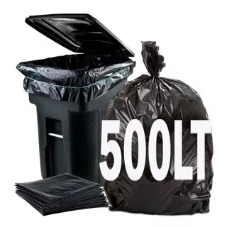 Sacos De Lixo Preto 500 Litros Reforçado C/100