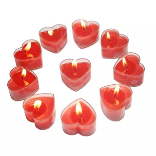 Velas Forma De Corazon X 4 Unidades - San Valentin Enamorado