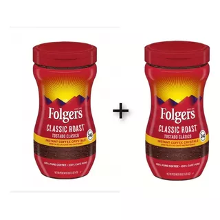 Cafe Folgers Classic Roast Instantaneo Pack 2/453 Gramos