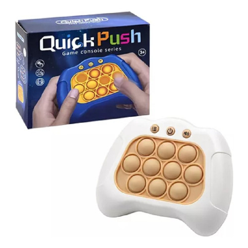 Consola De Juegos Pop-it Sensory Fidget Toys, Juguete Para Color Blanco