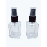 Perfumero Vidrio Cuadrado X 30 Cc Con Pulverizador X 20 Unid