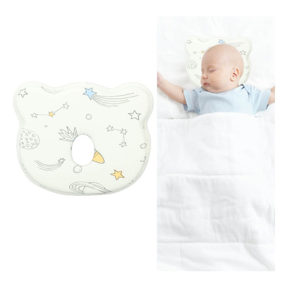 Almohadas Para Bebés Cojín Cabeza Plana Dormitorio