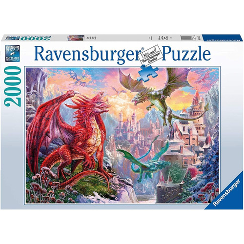 Rompecabezas Puzzle 2000 Tierra De Dragones Ravensburger