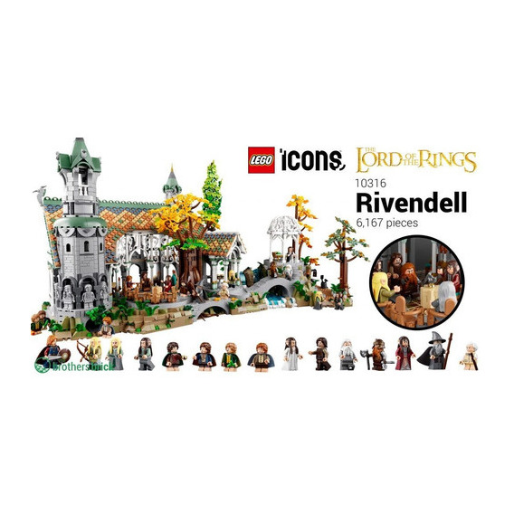 Lego Lord Of The Rings Rivendel 10316 - 6167 Pz