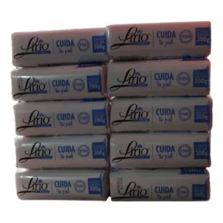 Jabón De Tocador Lirio Neutro Pack Con 12 Pz De 200 Gr  C/u