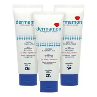 Kit 3 Barreira Dermamon Protetor Da Pele 100g