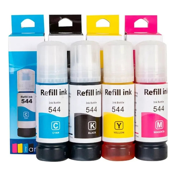 Pack Tintas Compatibles Para Epson T544 N/m/c/y