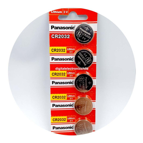 Pack De 15 Unidades Cr-2032 Panasonic 3v 3tiras 