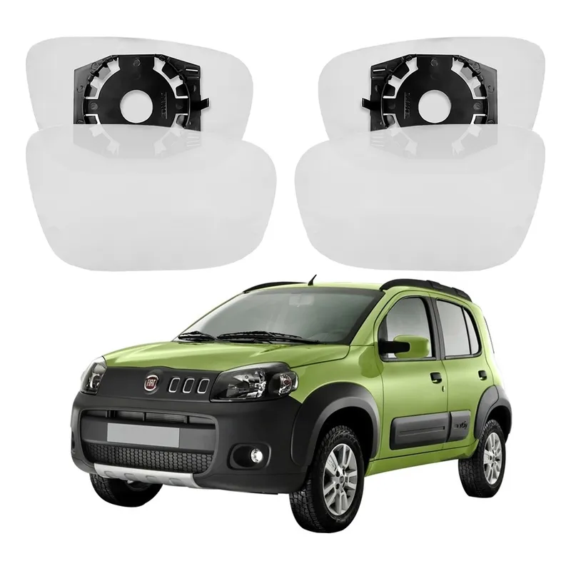 Par Lentes Retrovisor Uno Way 1.0 1.4 2010 A 2016