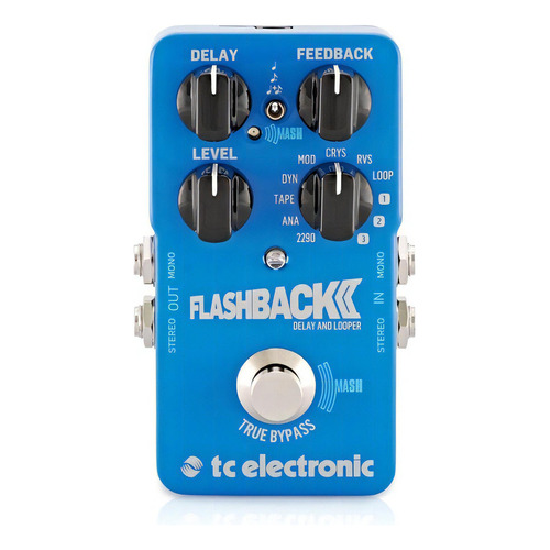 Pedal Flashback2 Efectos Delay Y Looper Tc Electronic Color Azul