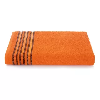 Kit 2 Toalha Banho Grande 1,50m X 80cm Algodão Alta Absorção Laranja