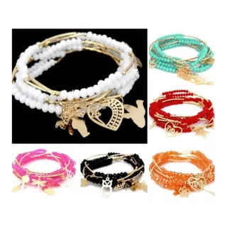 Pulseras Sencillas De Semanario Chapa De Oro 14k 50 Pz+envio