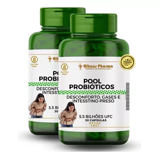 Pool 5.5 Bilhões Ufc Probiótico Intestino Preso 60 Cáps